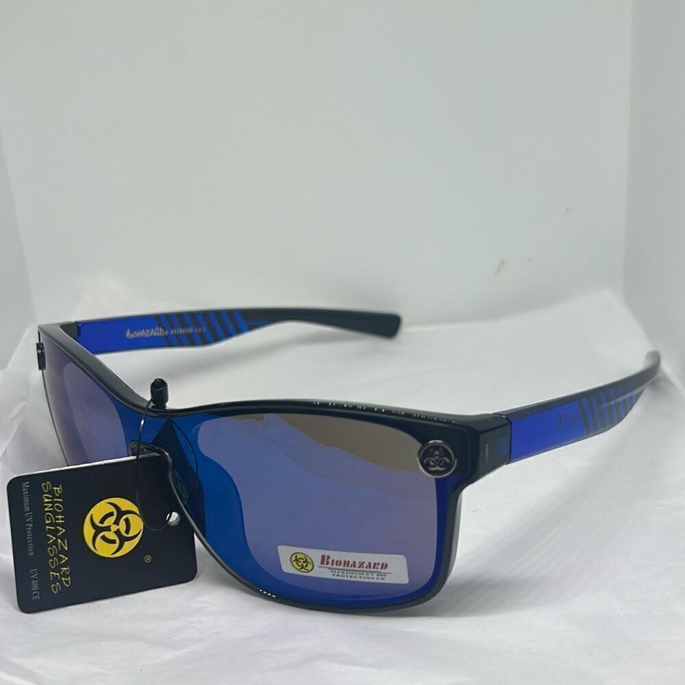 Biohazard Sunglasses Mirrored – Maximum UV Protection